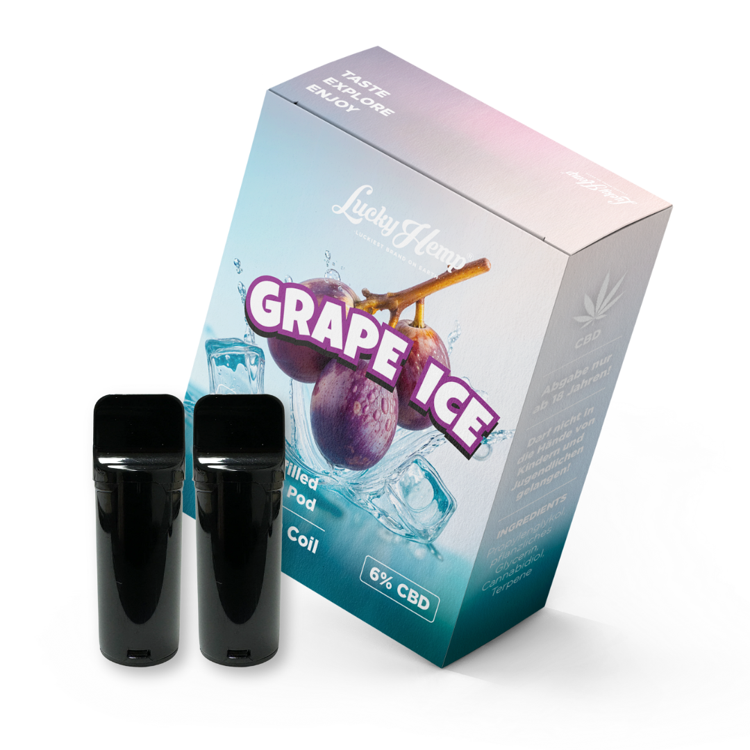 2x Pods Grape Ice Vape Pens Lucky Hemp