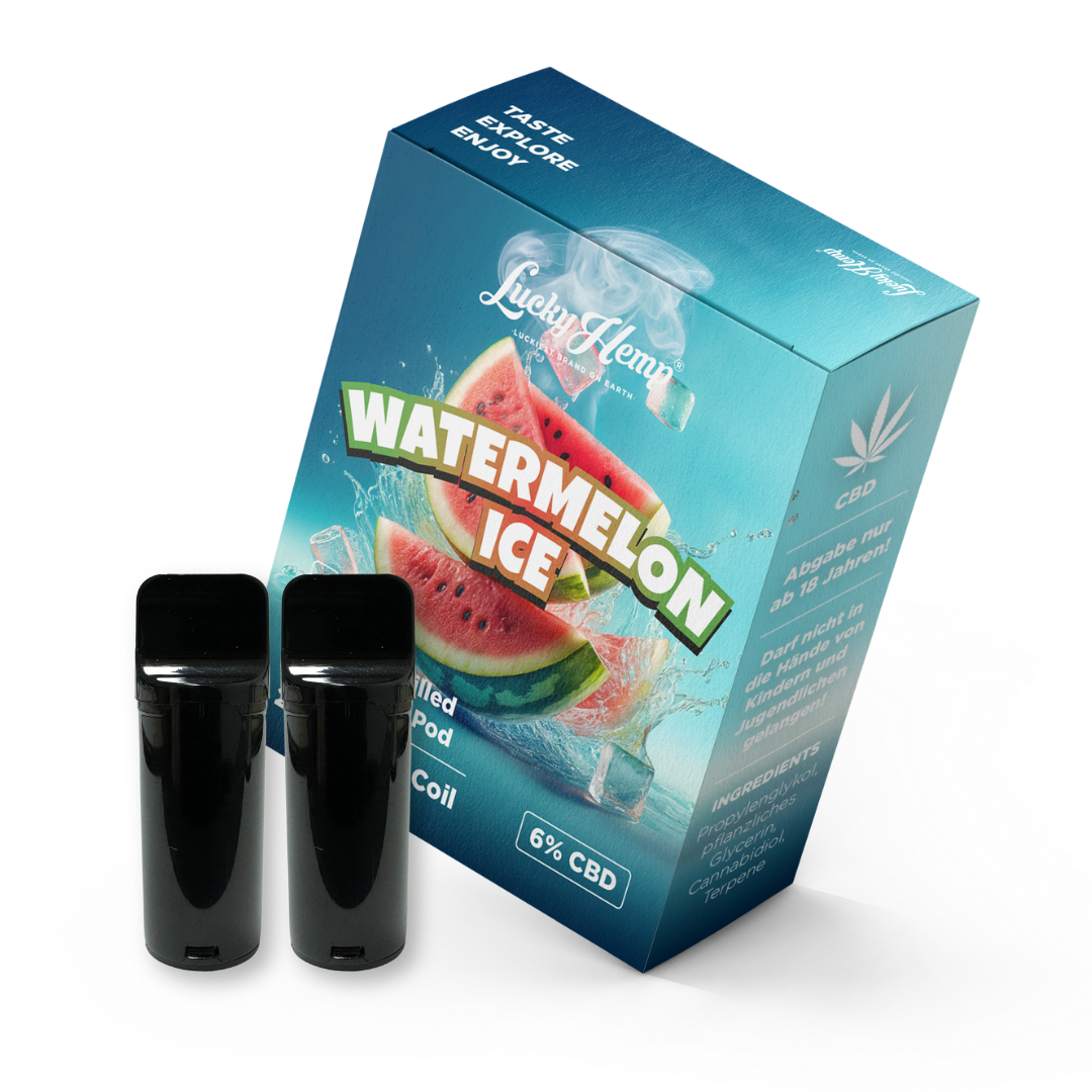 2x Pods Watermelon Ice Vape Pens Lucky Hemp