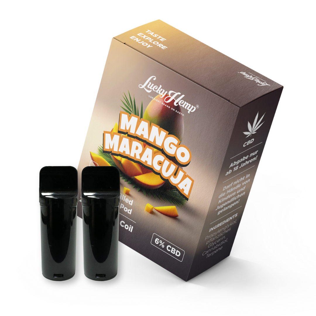 2x Pods Mango Maracuja Vape Pens Lucky Hemp