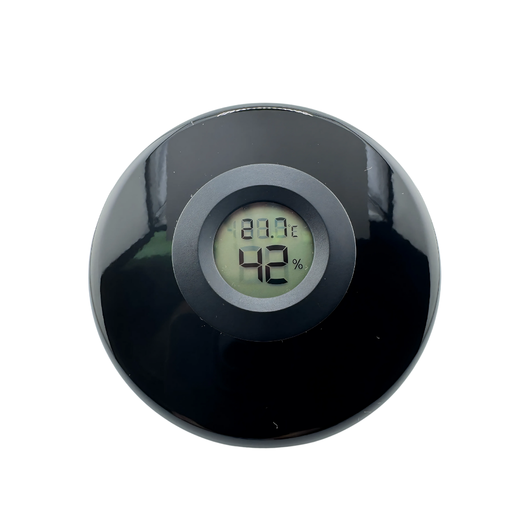 LuckyCure Humidor Glas mit Thermo-Hygrometer Zubehör Lucky Hemp