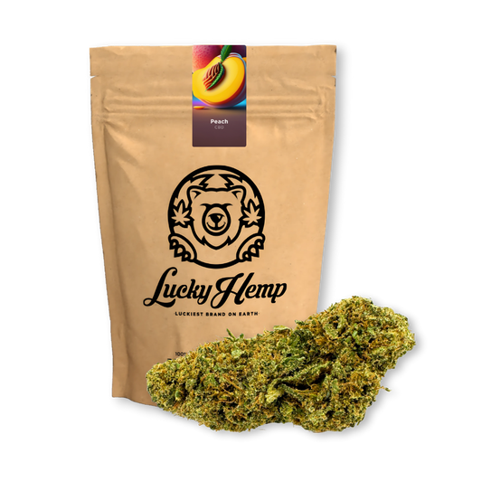 Peach Kush Blüten Lucky Hemp