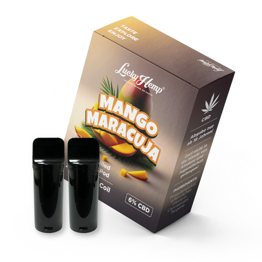 2x Pods Mango Maracuja Vape Pens Lucky Hemp