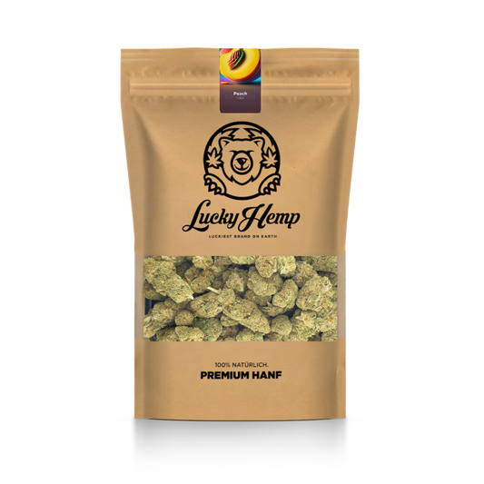 Peach Kush CBD mit Sichtfenster