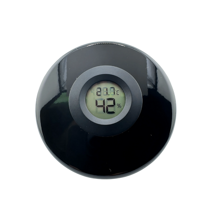 LuckyCure Humidor Glas mit Thermo-Hygrometer Zubehör Lucky Hemp